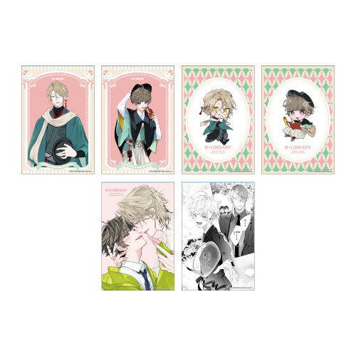 B＋LIBRARYコラボカフェVol.4】トレーディングイラストカード①