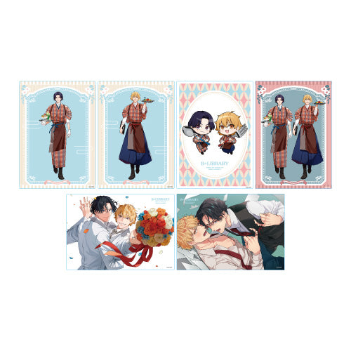 B＋LIBRARYコラボカフェVol.4】トレーディングA4クリアポスター