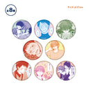 【滅法矢鱈と弱気にキスカフェ】トレーディングコマ缶バッジ（全8種）