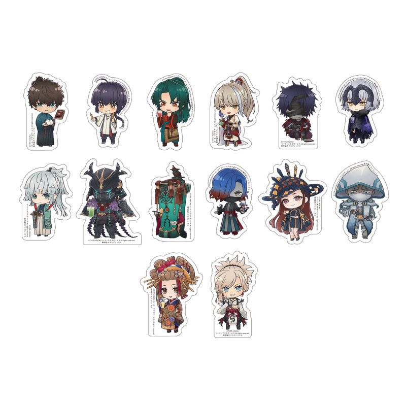 【Fate/Samurai Remnant Collaboration Cafe】トレーディングダイカットステッカー（単品）