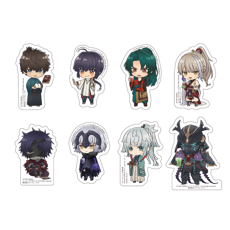 【Fate/Samurai Remnant Collaboration Cafe】トレーディングダイカットステッカー（単品）