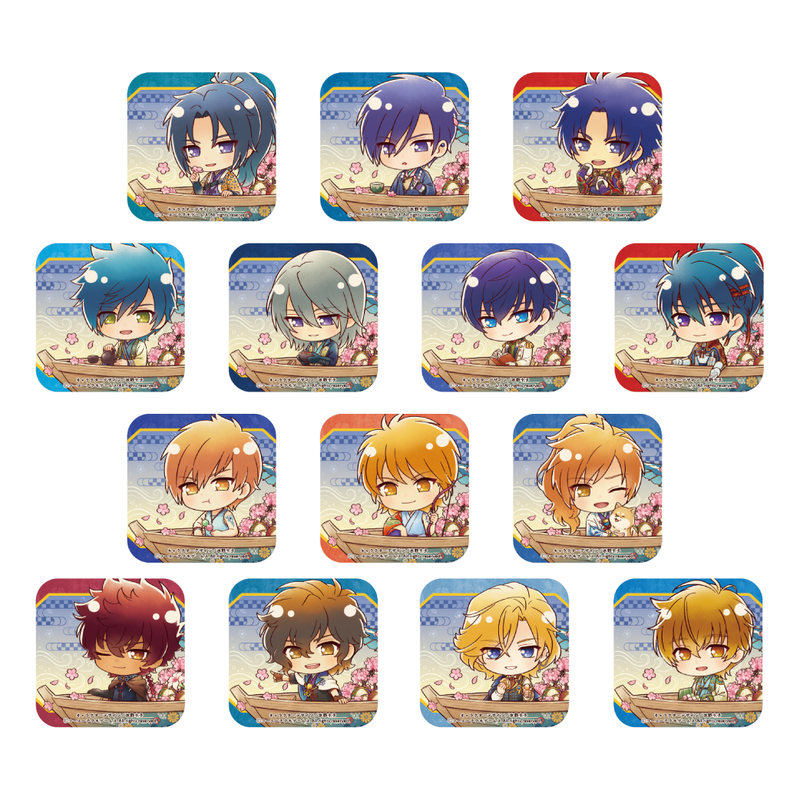【遙かなる時空の中でー青龍祭・朱雀祭ー】トレーディングスクエア缶バッジ Aセット（全14種）