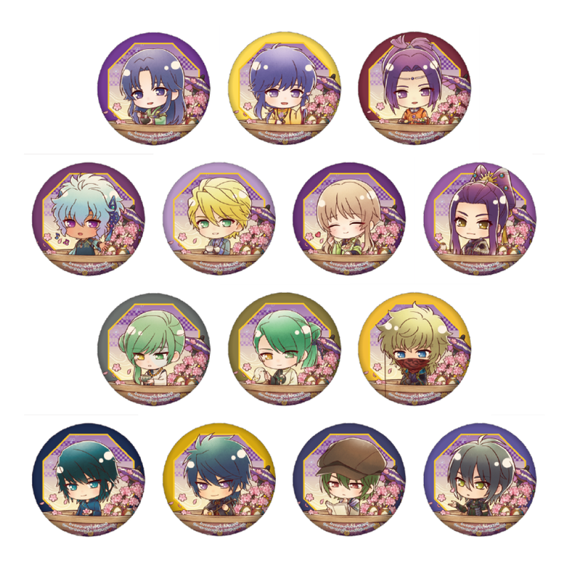 【遙かなる時空の中でー白虎祭・玄武祭ー】トレーディング缶バッジ Bセット（全14種）