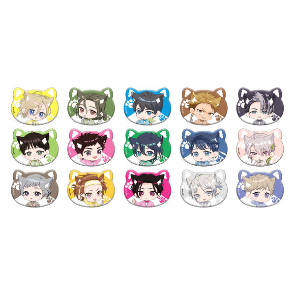 らっち猫カフェ】トレーディング猫缶バッジA