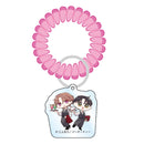 【「ピットスポルム」Collaboration Cafe】スプリングゴムアクリルキーホルダー(1.喫茶店)