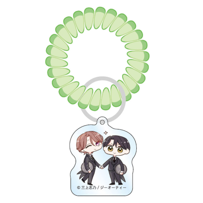 【「ピットスポルム」Collaboration Cafe】スプリングゴムアクリルキーホルダー(2.執事)