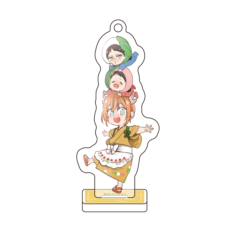 【「鷹神様と憐れな生贄」コラボレーションカフェ】ミニアクリルスタンドキーホルダー（環＆催花＆秋霖）