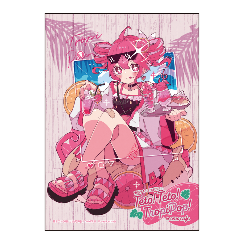 【重音テト コラボカフェ Teto! Teto! TropiPop! in emo cafe】アクリルプレート