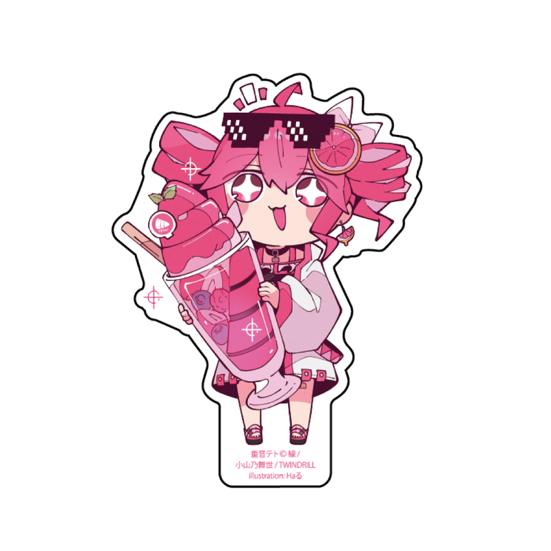 【重音テト コラボカフェ Teto! Teto! TropiPop! in emo cafe】ステッカー(B)