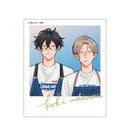 【Qpa×emo　Blue Summer cafe】ポラロイド風カード②（雨のちマル）