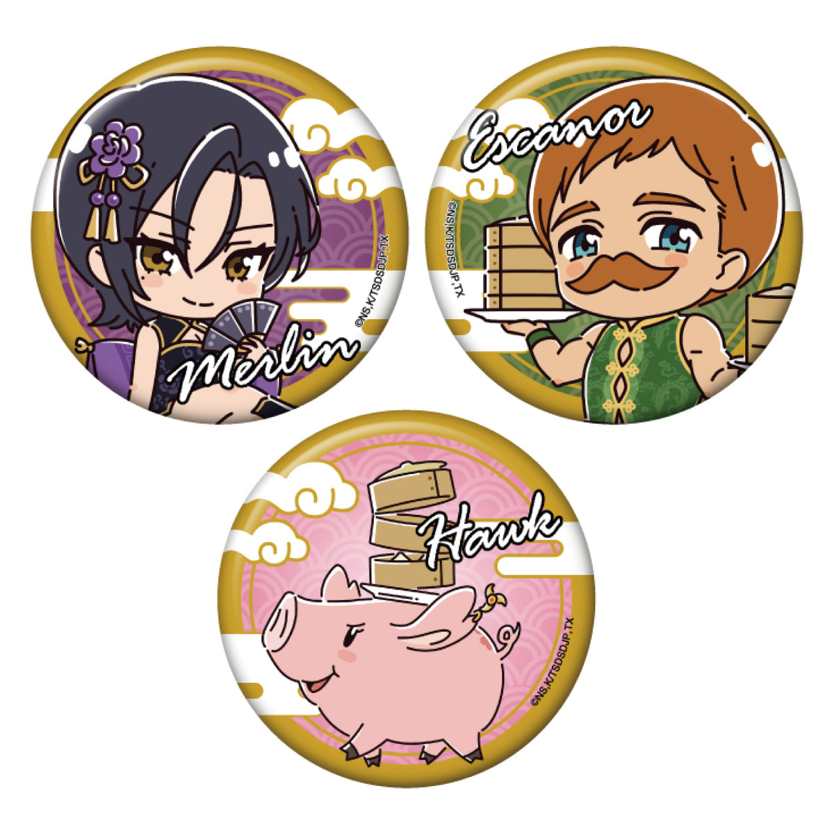 七つの大罪×万豚記】オリジナルトレーディング缶バッジ